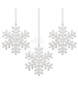 CA0041 CHRISTMAS TREE DECORATIONS STARS 9.5 CM 3 PCS.