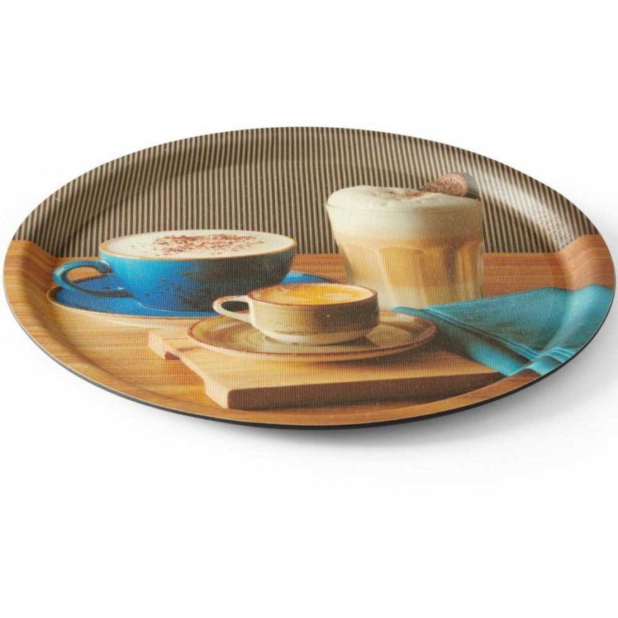 Hendi Non-slip tray with print, 380 mm – 2