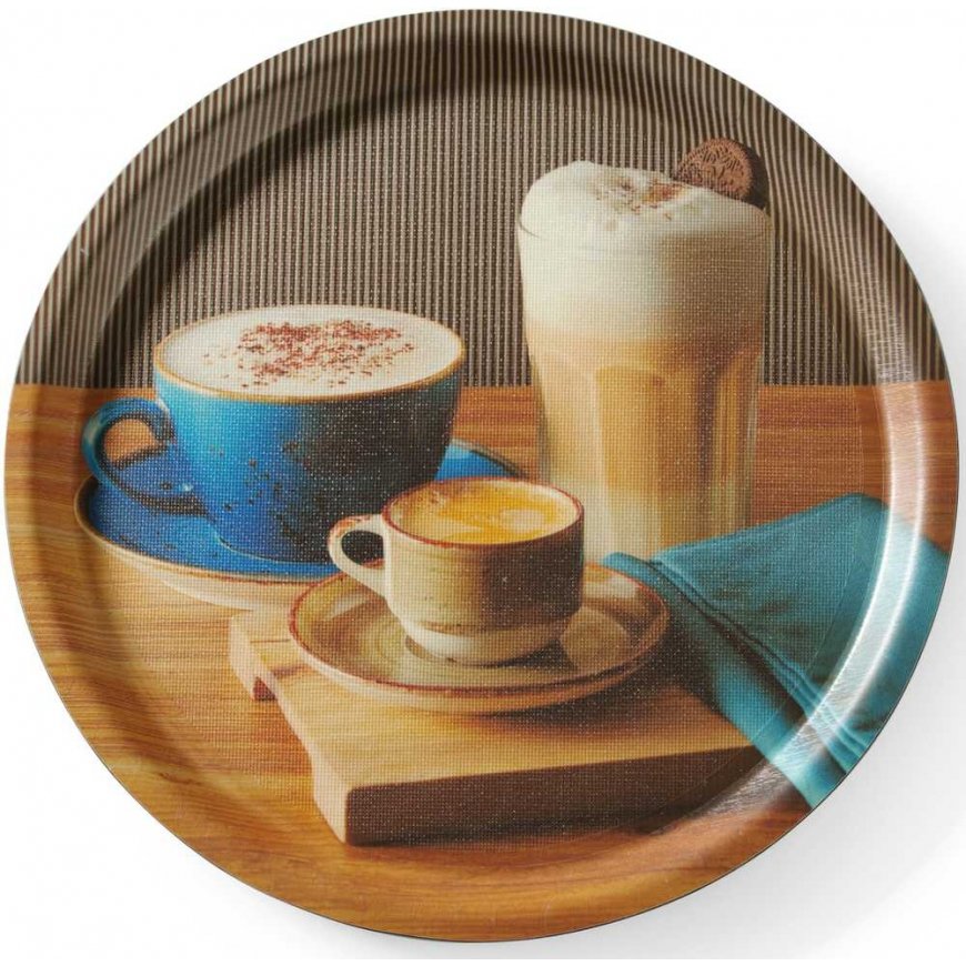 Hendi Non-slip tray with print, 380 mm – 3