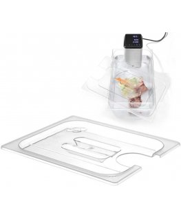 Hendi Polycarbonate lid with cutout for Sous-Vide GN 1/1 containers