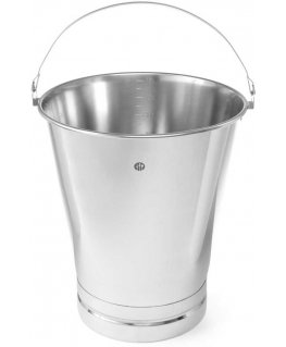 Stainless steel bucket with ring and divisions 15L, Hendi, silver color