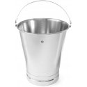 Stainless steel bucket with ring and divisions 15L, Hendi, silver color Stainless steel bucket with ring and divisions 15L, Hendi, silver color