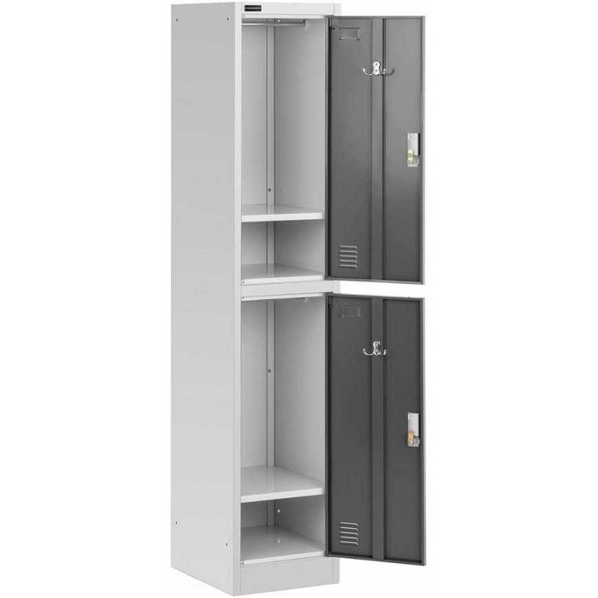 Frommstarck Dviejų durų metalinė spinta su užraktais ir ventiliacija – 3