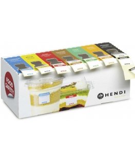 Hendi Reusable food safety labels with dispenser for every day of the week