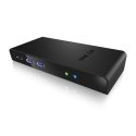 ICY BOX IB-DK2241AC Vadu USB 3.2 Gen 1 (3.1 Gen 1) Type-A Melns ICY BOX IB-DK2241AC Vadu USB 3.2 Gen 1 (3.1 Gen 1) Type-A Melns