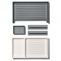 OXO-Organizer adjustable in steel and L greyGoodGri OXO-Organizer adjustable in steel and L greyGoodGri