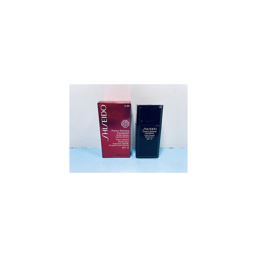Shiseido, Perfect Refining, Moisturizing, Liquid Foundation, D20, Rich Brown, SPF 15, 30 ml – 2