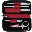 Zwilling Twinox reisikomplekt – punane 5-osaline nahast kott – punane Zwilling Twinox reisikomplekt – punane 5-osaline nahast kott – punane