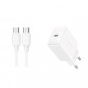 Joyroom JR-TCF20 USB-C PD 20W network charger - white + USB-C | Joyroom JR-TCF20 USB-C PD 20W network charger - white + USB-C |