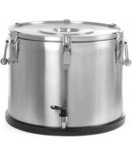 Hendi Thermos for food transport with crane, stainless steel, 50L