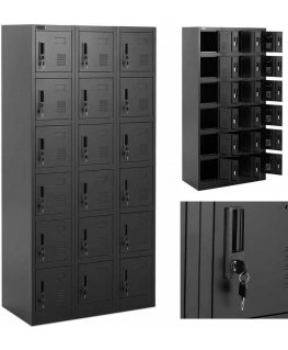 Frommstarck Metal locker with 18 compartments