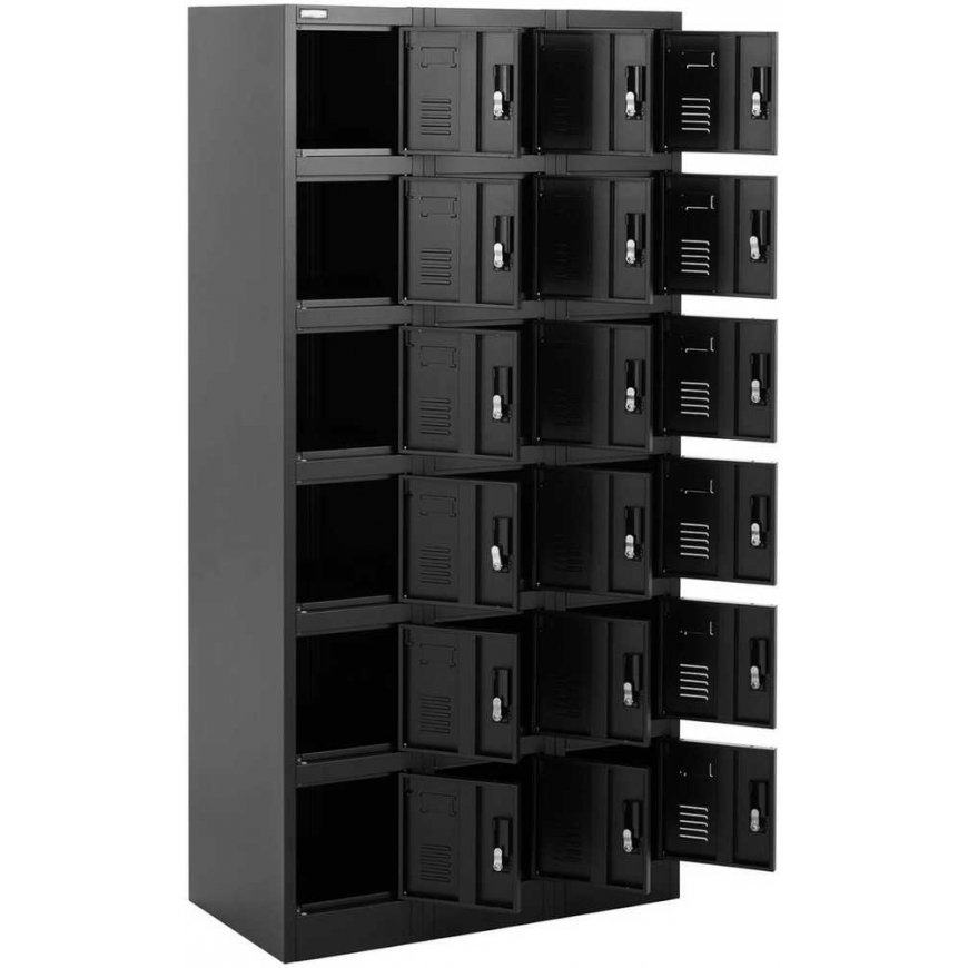 Frommstarck Metal locker with 18 compartments – 5