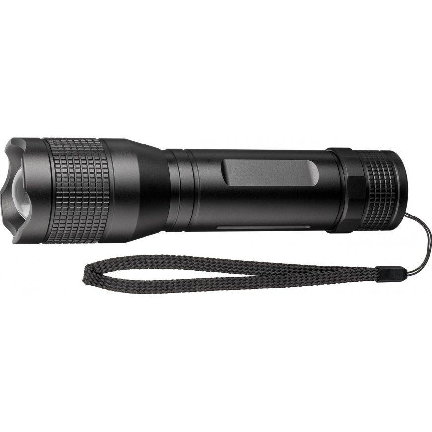 Goobay LED, 1500 lumens, stepless focus, 300 m range, IPX7, 3 light modes, 6x AA battery