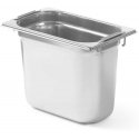 Hendi Stainless steel container with retractable handles GN1/4 265x162x200mm