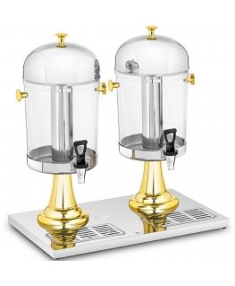 Royal Catering Dvigubas gėrimų dozatorius su šaldymo funkcija, 2 x 8 l, nerūdijantis plienas