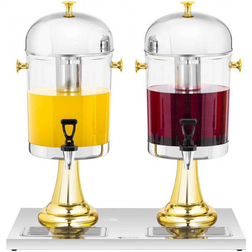 Royal Catering Double beverage dispenser with cooling function, 2 x 8 l, stainless steel – 4