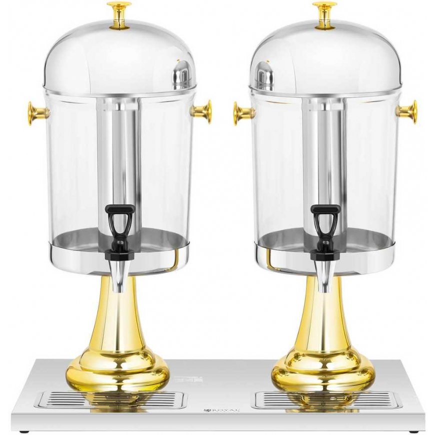 Royal Catering Double beverage dispenser with cooling function, 2 x 8 l, stainless steel – 5
