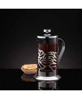 Zaparzacz do kawy i herbaty Larissa 600 ml liście silver AMBITION