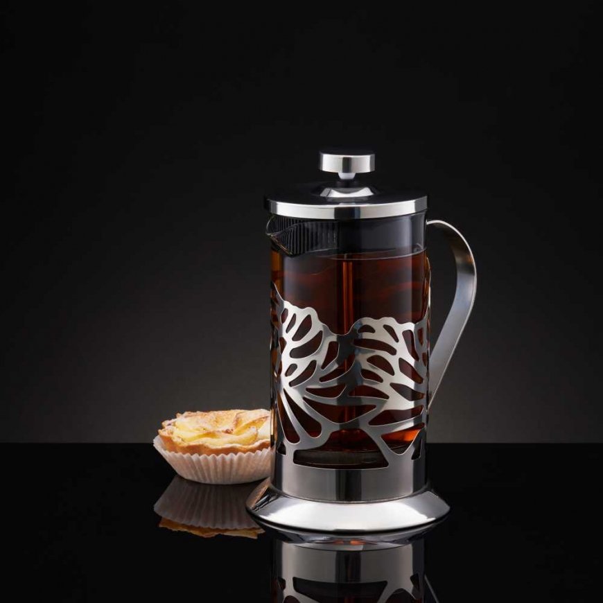 Zaparzacz do kawy i herbaty Larissa 600 ml liście silver AMBITION