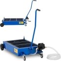 MSW Oil collection cart with manual pump 65 l, blue