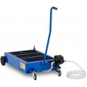 MSW Oil collection cart with manual pump 65 l, blue