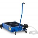MSW Oil collection cart with manual pump 65 l, blue