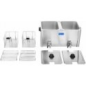 Royal Catering Double electric fryer with faucets and thermostat 2x8L, gray Royal Catering Double electric fryer with faucets and thermostat 2x8L, gray