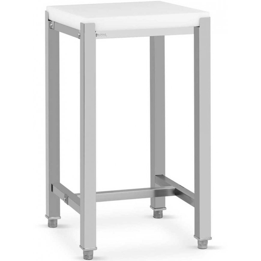 Meat grinder Royal Catering Polyethylene meat cutting block with steel base, 40x50x80 cm – 3