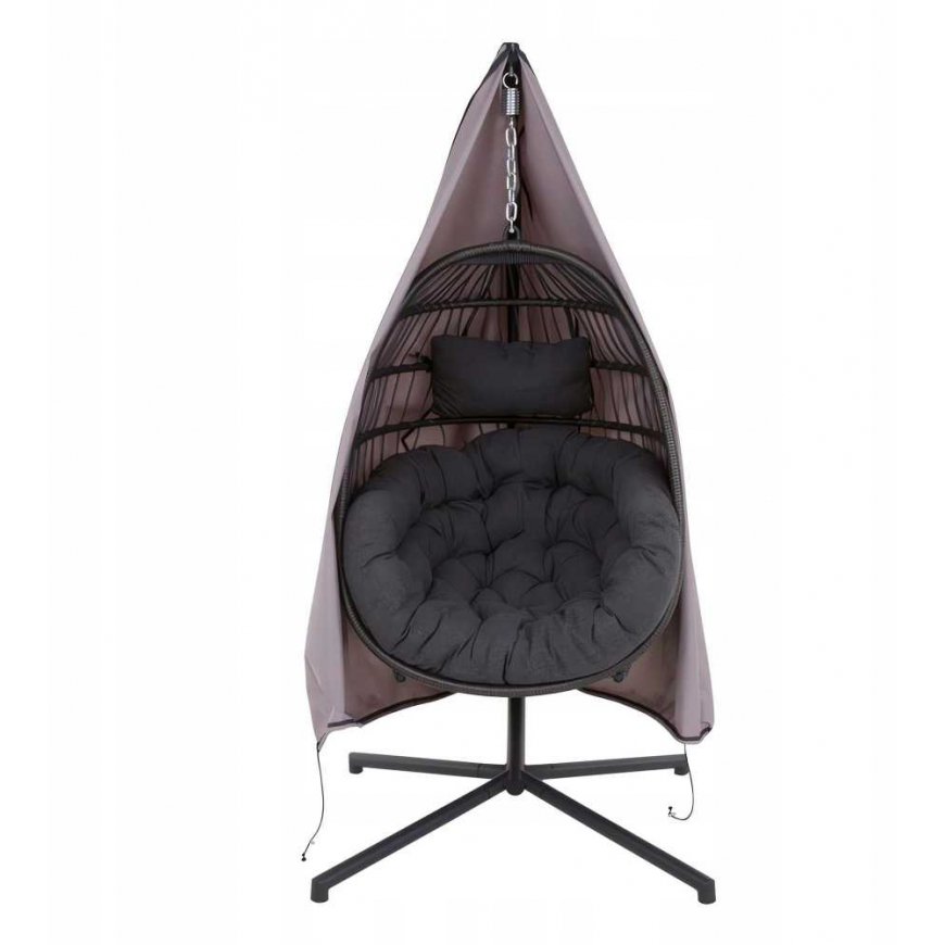 Uždangalas pakabinamam krėslui Patio D031-35CW, pilkas/smėlio spalvos – 3