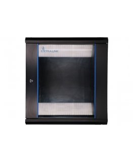 Extralink Rackmount cabinet 12U 600x600 Black wall mounted