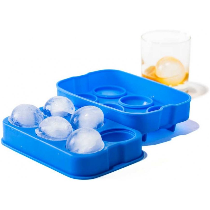 Hendi Silicone ice cube mold, 6 x XXL balls, blue – 2