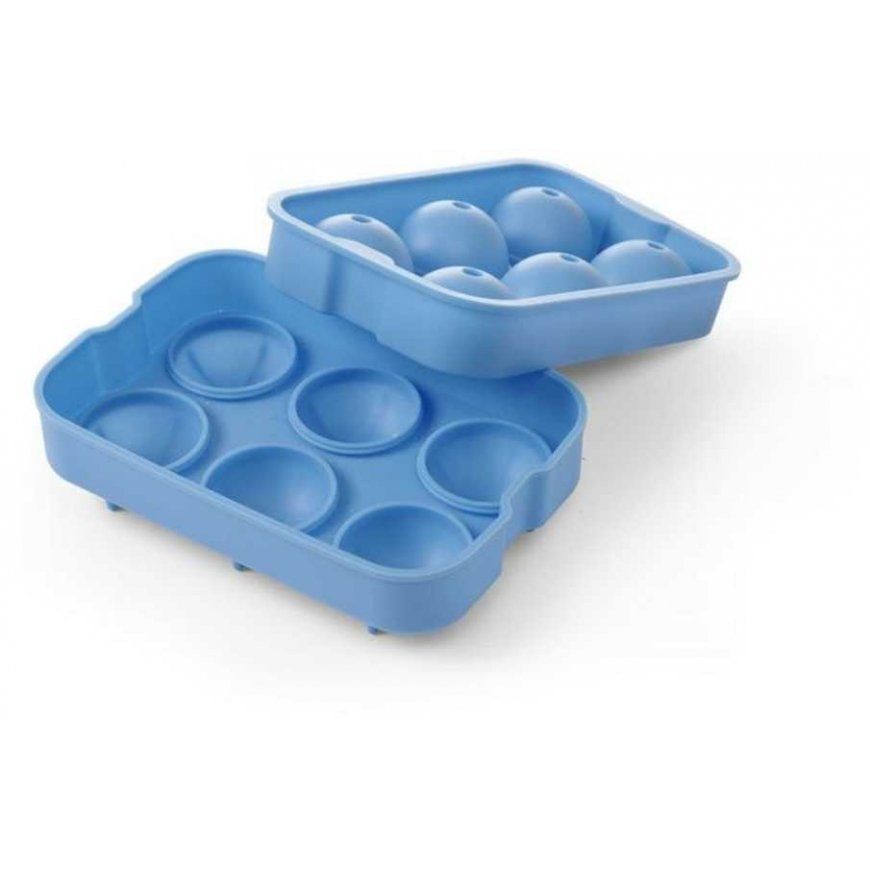 Hendi Silicone ice cube mold, 6 x XXL balls, blue – 3
