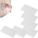 Hendi Confectionery scraper, toothed, 6 pcs. set, white Hendi Confectionery scraper, toothed, 6 pcs. set, white