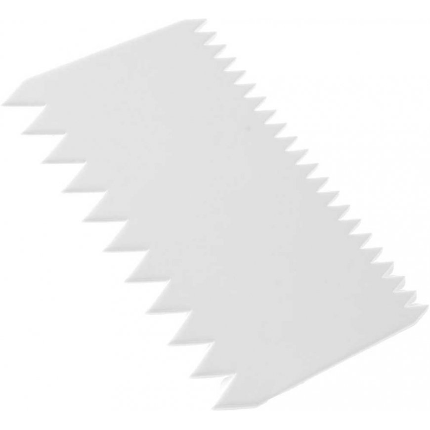 Hendi Confectionery scraper, toothed, 6 pcs. set, white – 3