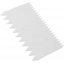 Hendi Confectionery scraper, toothed, 6 pcs. set, white Hendi Confectionery scraper, toothed, 6 pcs. set, white