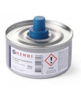 Fuel paste for a food heater with a knob, 145 ml, 24 pcs. Hendi, silver color