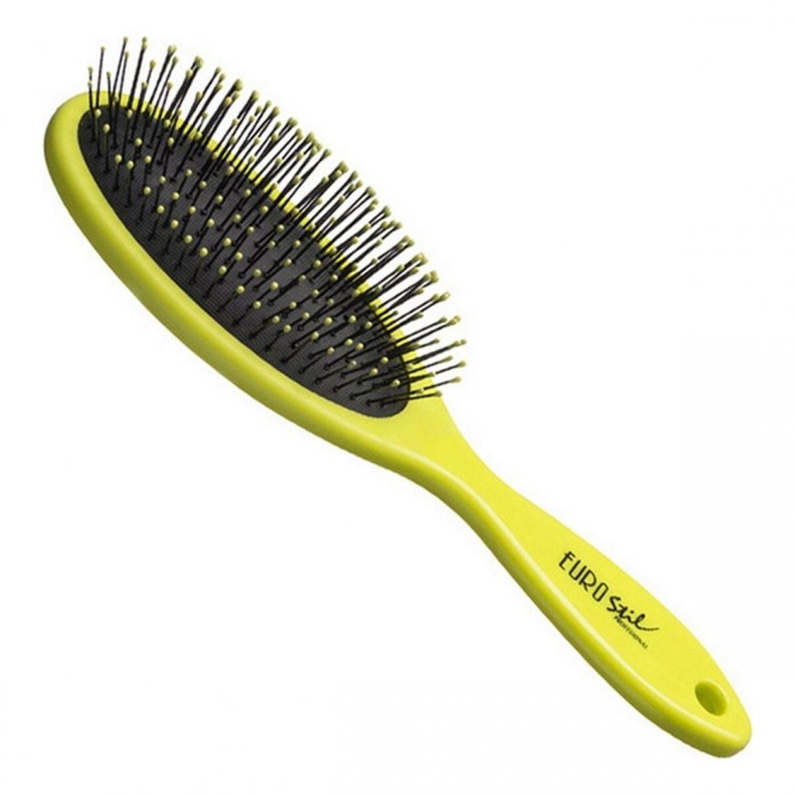Eurostil Oval Medium Brush Fluor Green 1 unit – 2