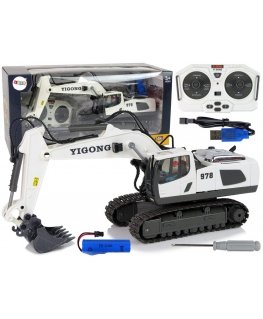 Lean Cars Remote Controlled Excavator Caterpillar Wheels 2.4 G Pilot