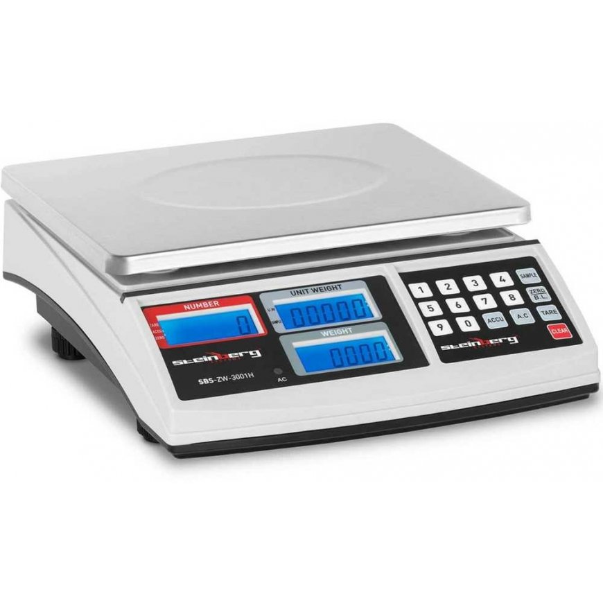 Kitchen scale Steinberg Systems Check scale with LCD screen up to 30 kg, white – 3