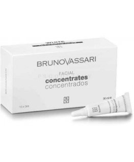 Set, Bruno Vassari, Baltas, Whitening, Concentrate, For Face, 10 pcs, 3 ml