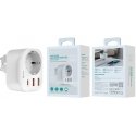 Devia power socket PD charger 20W 1x USB-C 2x USB 3A white Devia power socket PD charger 20W 1x USB-C 2x USB 3A white