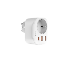 Devia power socket PD charger 20W 1x USB-C 2x USB 3A white Devia power socket PD charger 20W 1x USB-C 2x USB 3A white