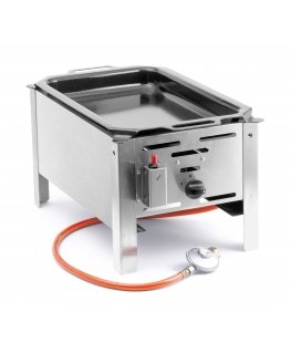 Hendi BAKE-MASTER MINI Grill Lauapealne Propaan/butaan Roostevaba teras 5800 W