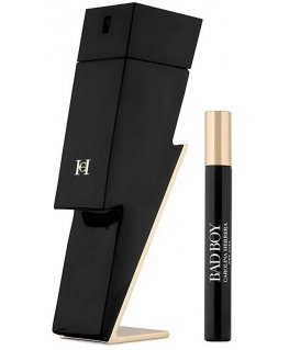 Carolina Herrera Bad Boy tualetinio vandens purškiklis 100 ml + miniatiūrinis tualetinis vanduo 10 ml