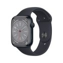Apple Watch Series 8 OLED 41 mm Digital 352 x 430 pixels Touchscreen Black Wi-Fi GPS (satellite)