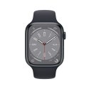 Apple Watch Series 8 OLED 41 mm Digital 352 x 430 pixels Touchscreen Black Wi-Fi GPS (satellite)