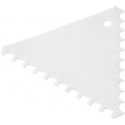 Hendi Serrated pastry scraper, narrow gap, set, 6 pcs., white Hendi Serrated pastry scraper, narrow gap, set, 6 pcs., white