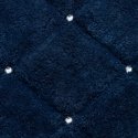 Eurofirany CHIC / 2 soft rug, decorated with a geometric pattern with crystals, 60X90 cm, color: blue