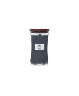 WoodWick Evening Onyx scented candle with wooden wick 275 g