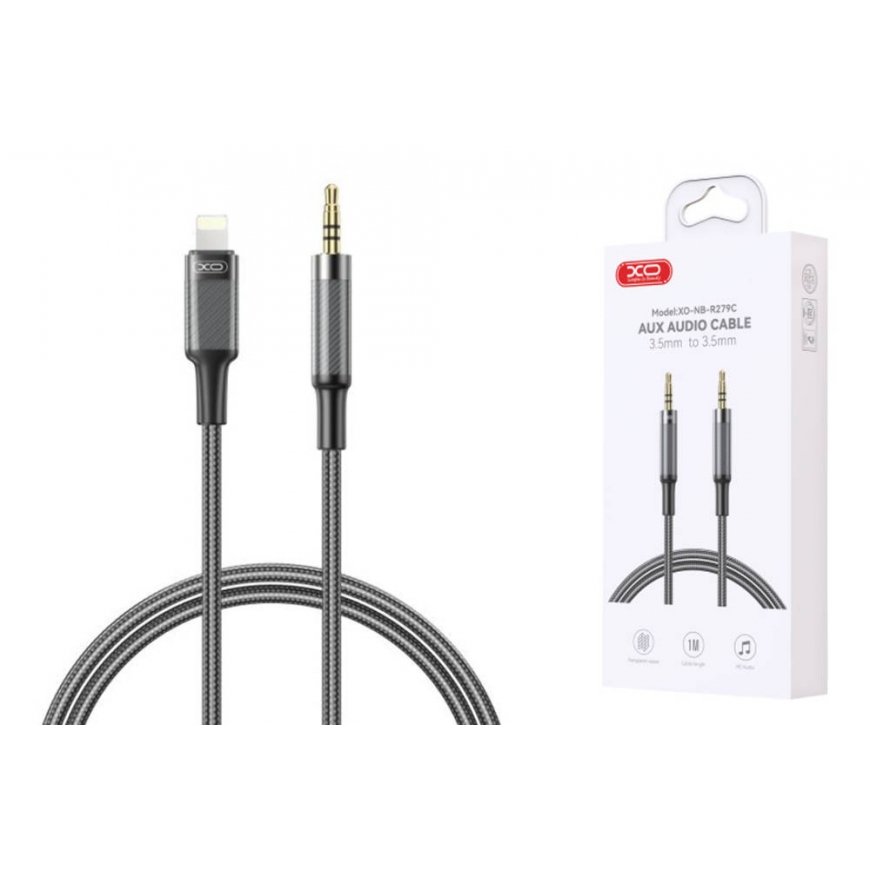 XO cable audio NB-R279C jack 3,5mm - jack 3,5mm 1,0m black – 2
